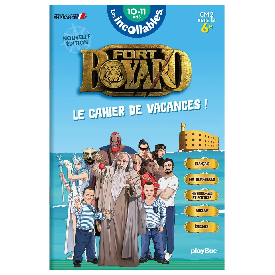 Frigobloc Incollables Fort Boyard cahier vacances CM2-6e 2026