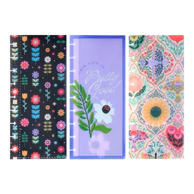 Happy Planner Brilliant Garden Classic pochettes plastique 3 pièces