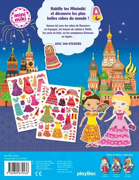 Minimiki Robes du monde stickers 300 autocollants cultures