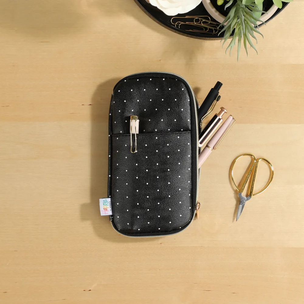 Happy Planner Polka Dot trousse zippée à élastique à pois