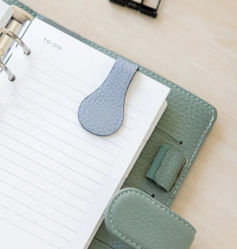 Filofax Classic Clip magnétique cuir noir gris