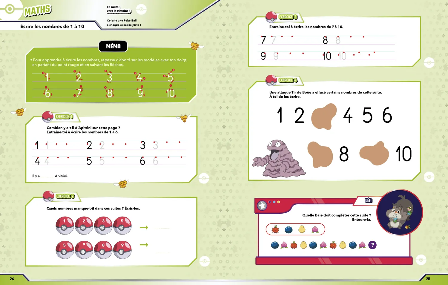 Les Incollables Pokémon Toute mon année de GS cahier