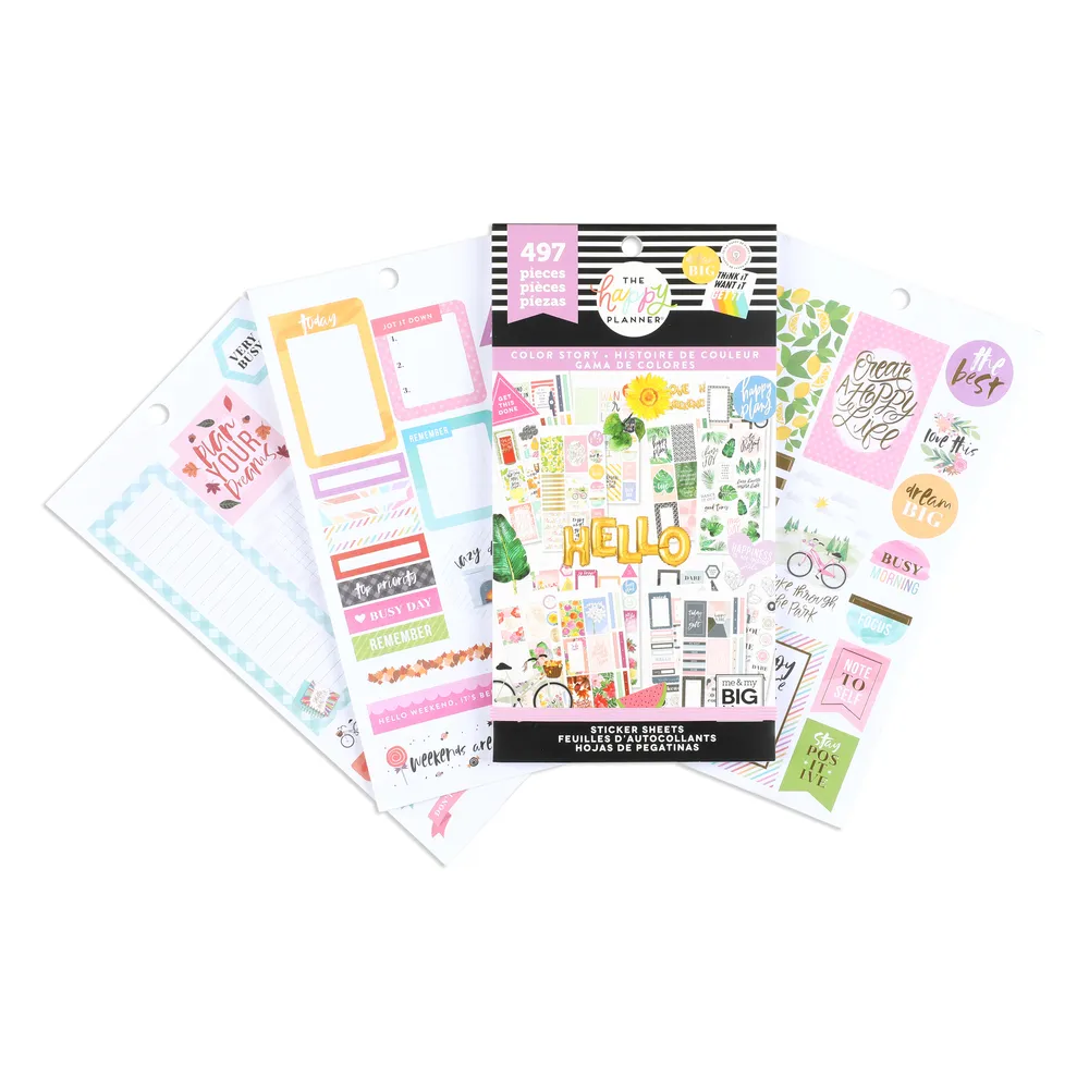 Happy Planner Color Story stickers value pack 497 autocollants