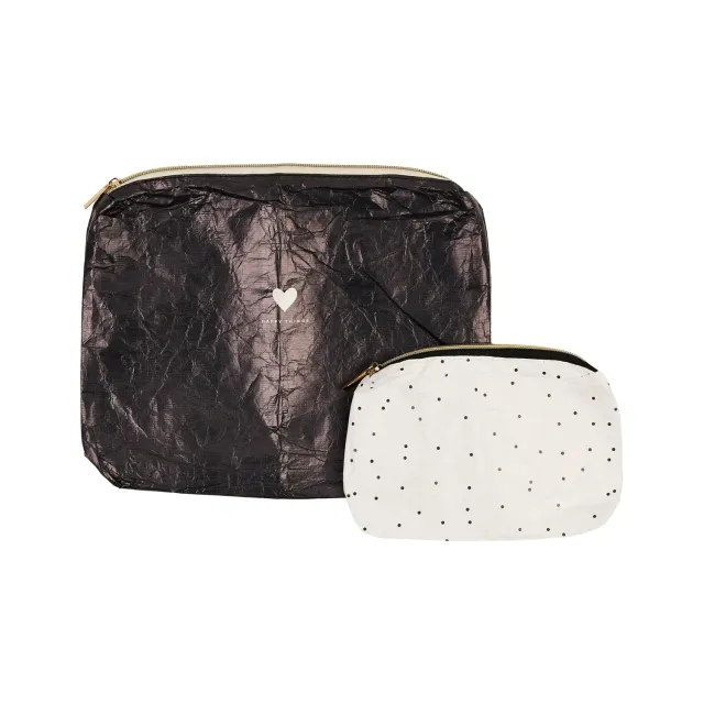 Happy Planner Love L+S trousse nylon 2 pochettes zippées