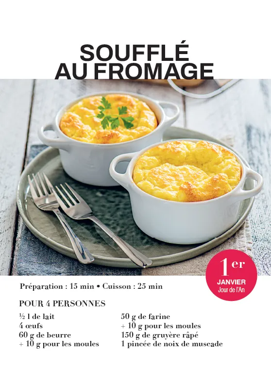 Frigobloc L'Année à Bloc Recettes Préférées calendrier 365 recettes