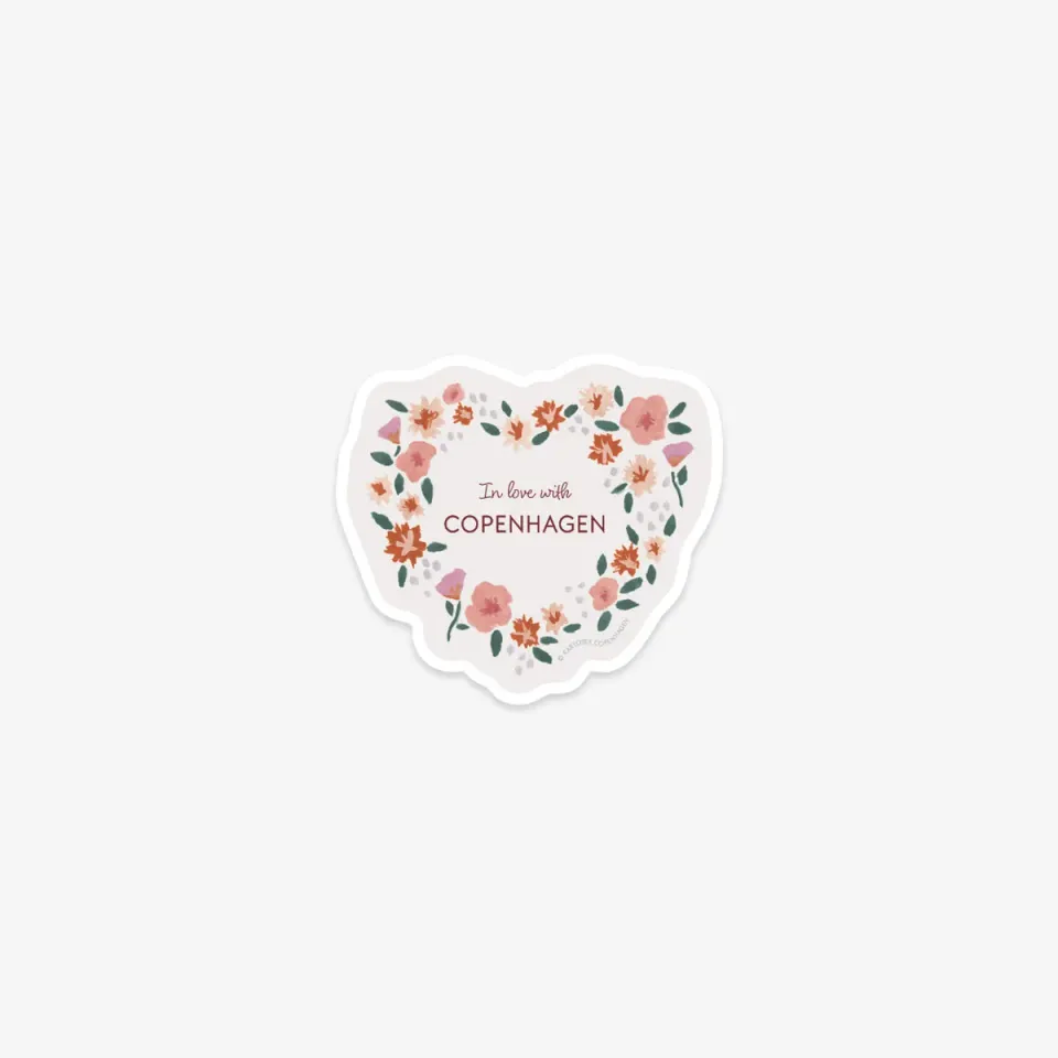Kartotek Love Copenhagen sticker vinyle mat