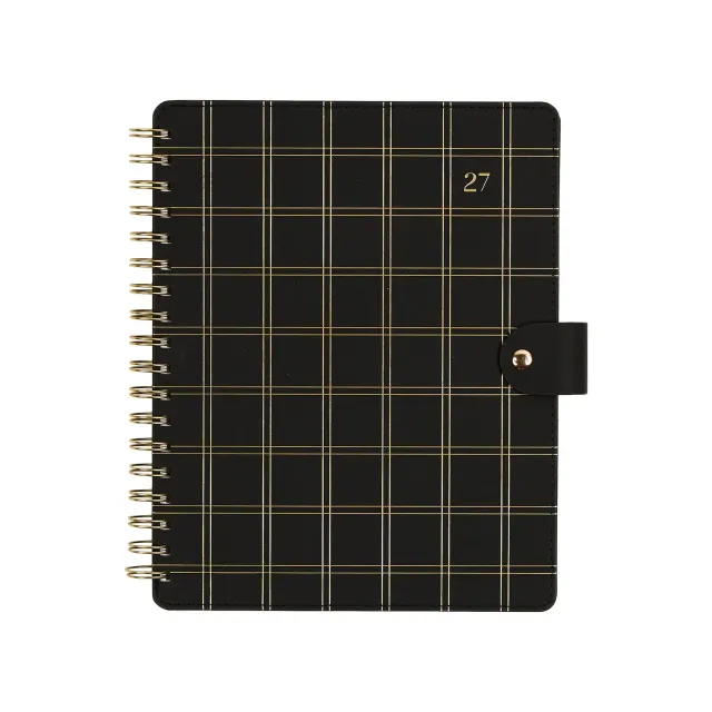 Happy Planner Citrine Midnight Plaid 2027 Classic agenda professionnel