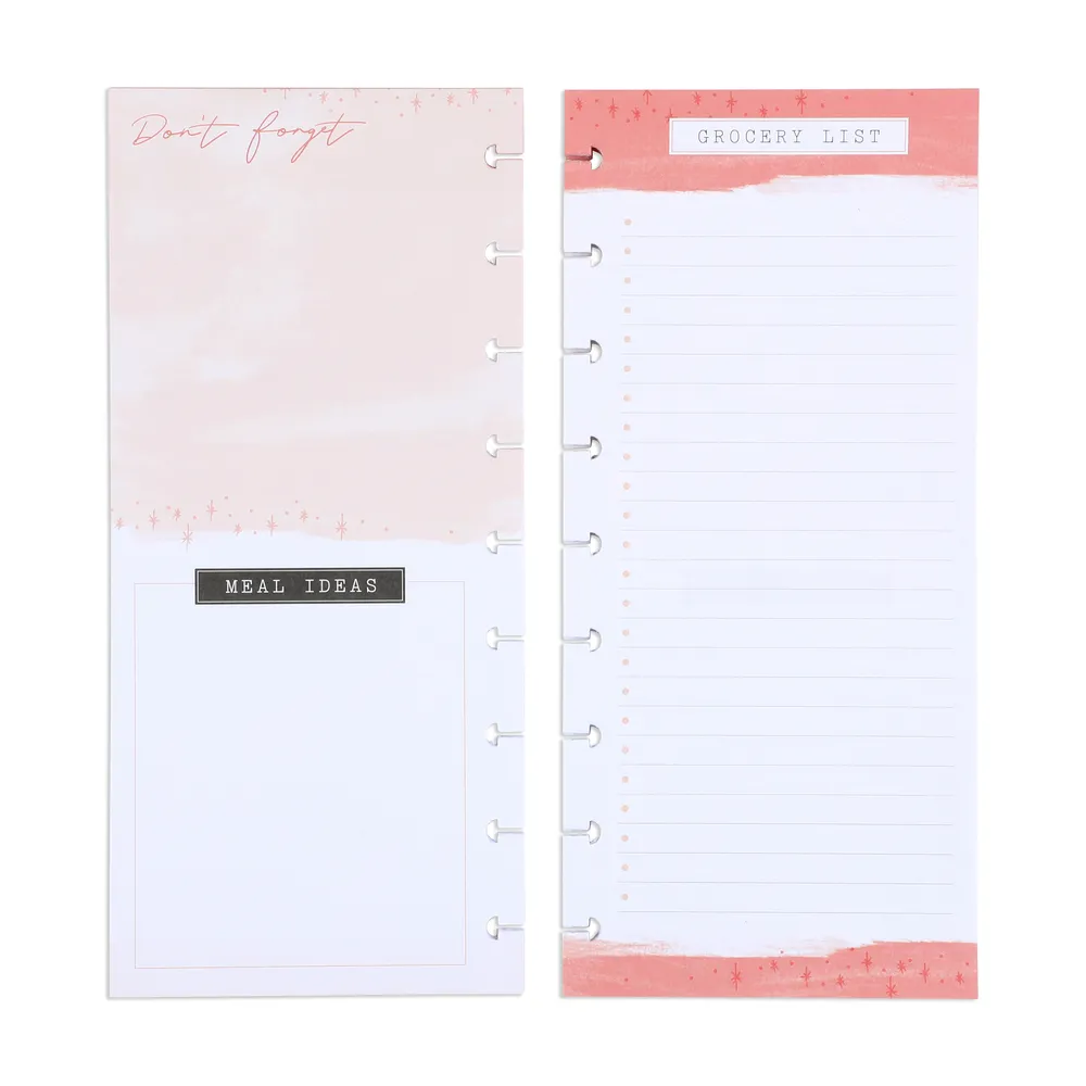 Happy Planner Recipe Grocery recharge Classic 60 recettes