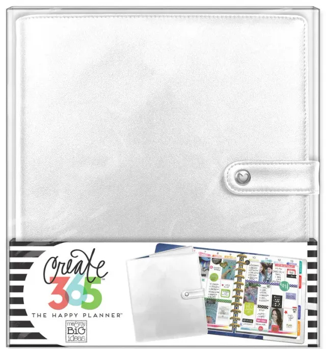 Happy Planner Deluxe Cover Silver Big couverture agenda argent