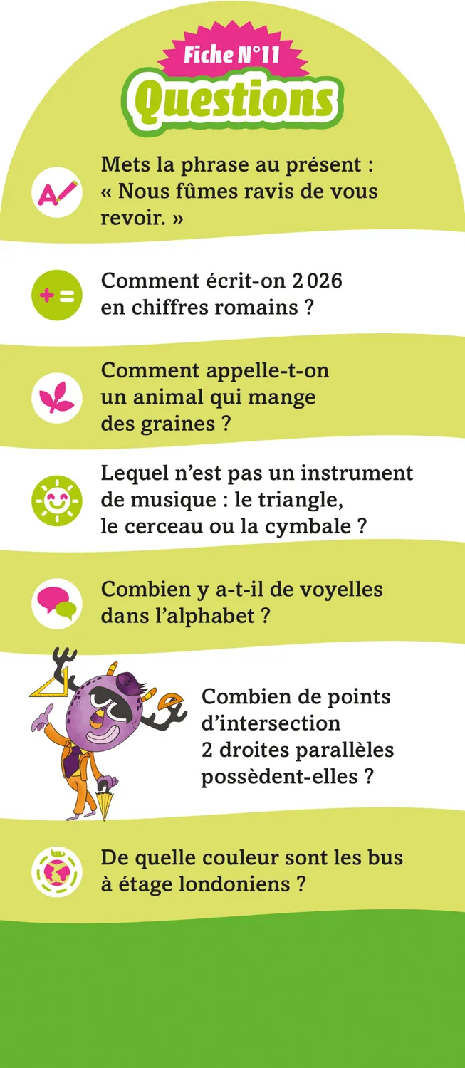Frigobloc Les Incollables 350 quiz CM1-CM2 9-10 ans