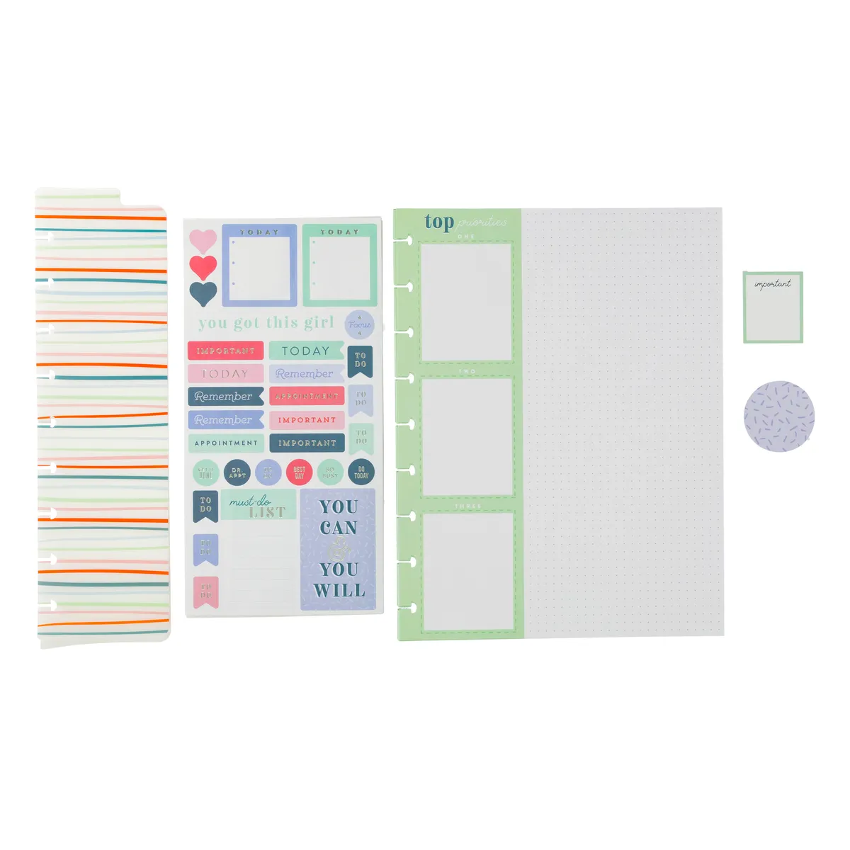 Happy Planner You Got This pack accessoires Classic motivation