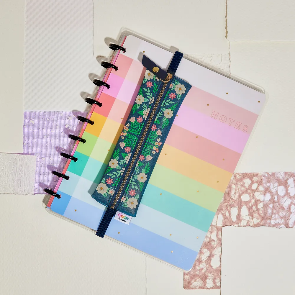 Happy Planner Butterflies and Blooms trousse crayons fleurs