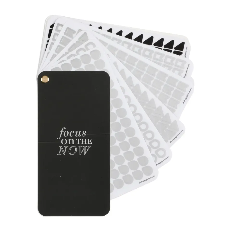 Happy Planner Work Life Metropolitan stickers foil fan book 12 feuilles