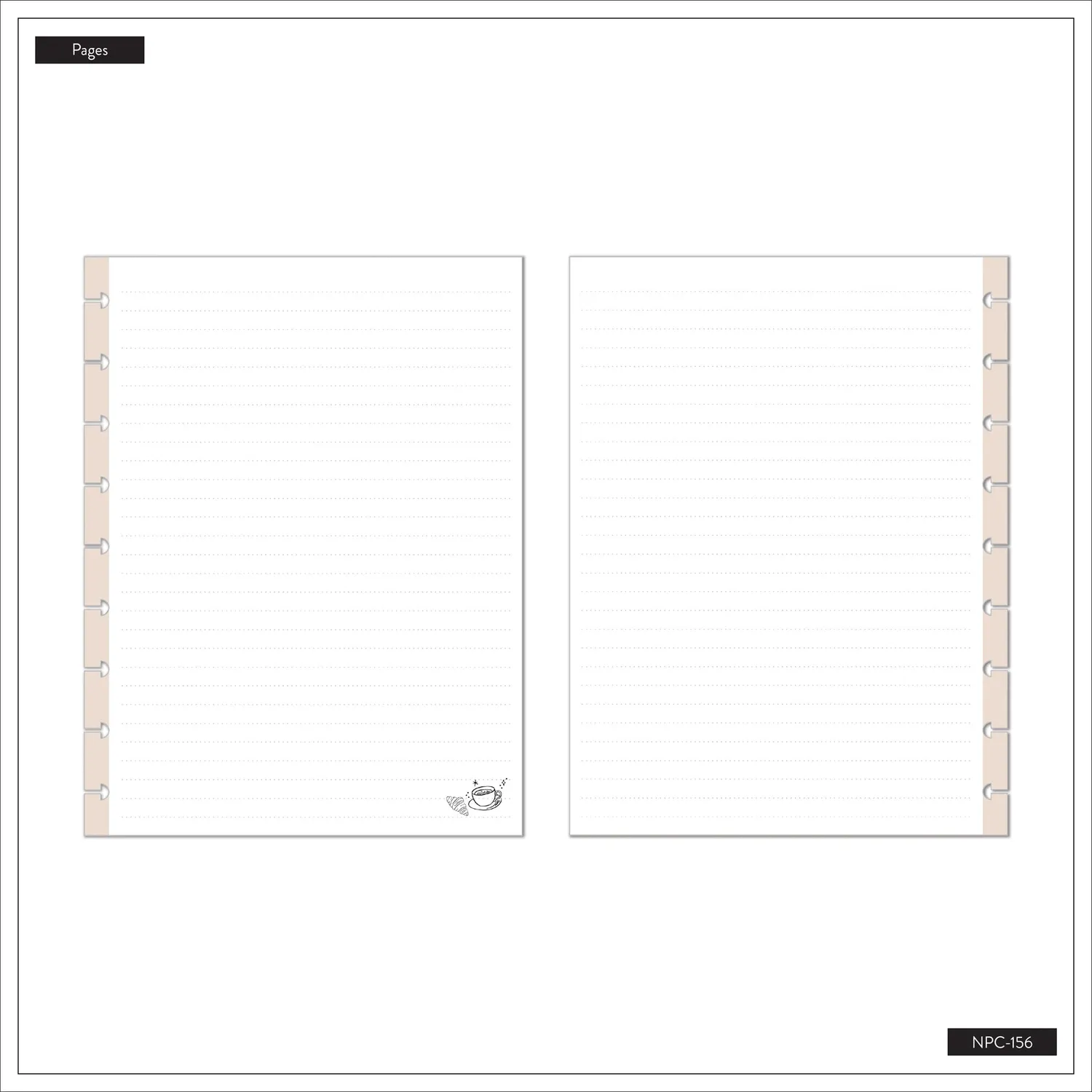 Happy Planner Pajama Plans Classic carnet pointillés 60 feuilles