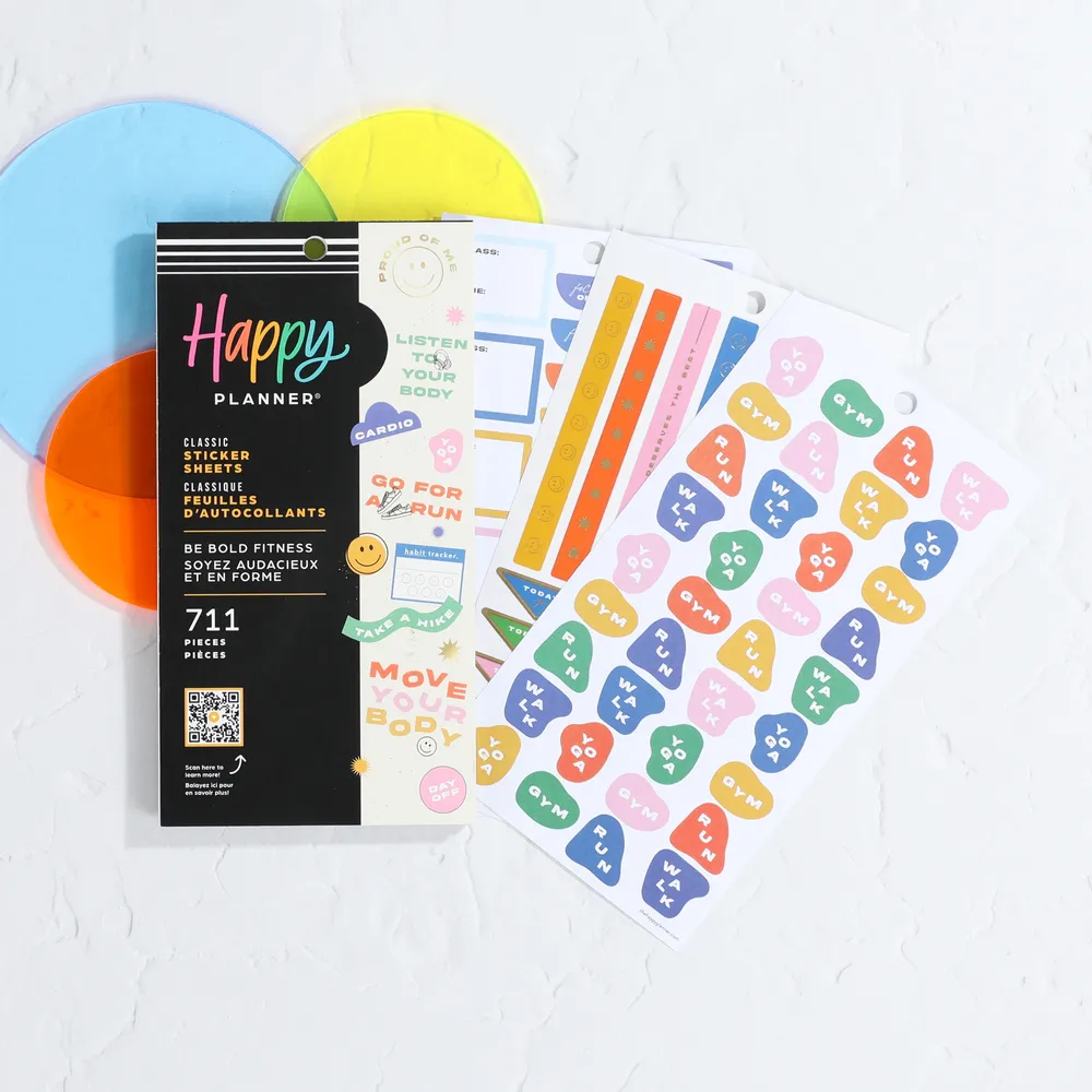 Happy Planner Be Bold Fitness stickers fitness 771 stickers