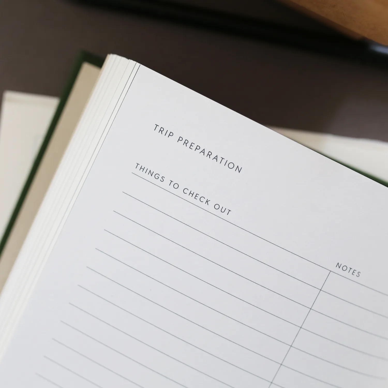Kartotek Travel Journal carnet de voyage vert mousse 8 voyages