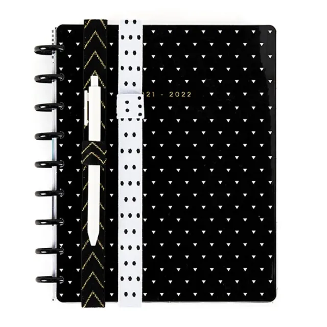 Happy Planner porte-stylo élastique noir lot de 2 Classic