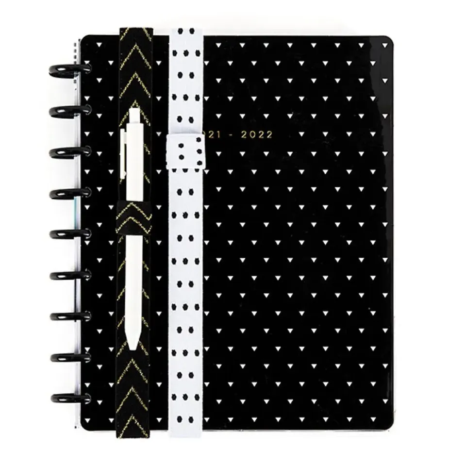 Happy Planner porte-stylo élastique noir lot de 2 Classic