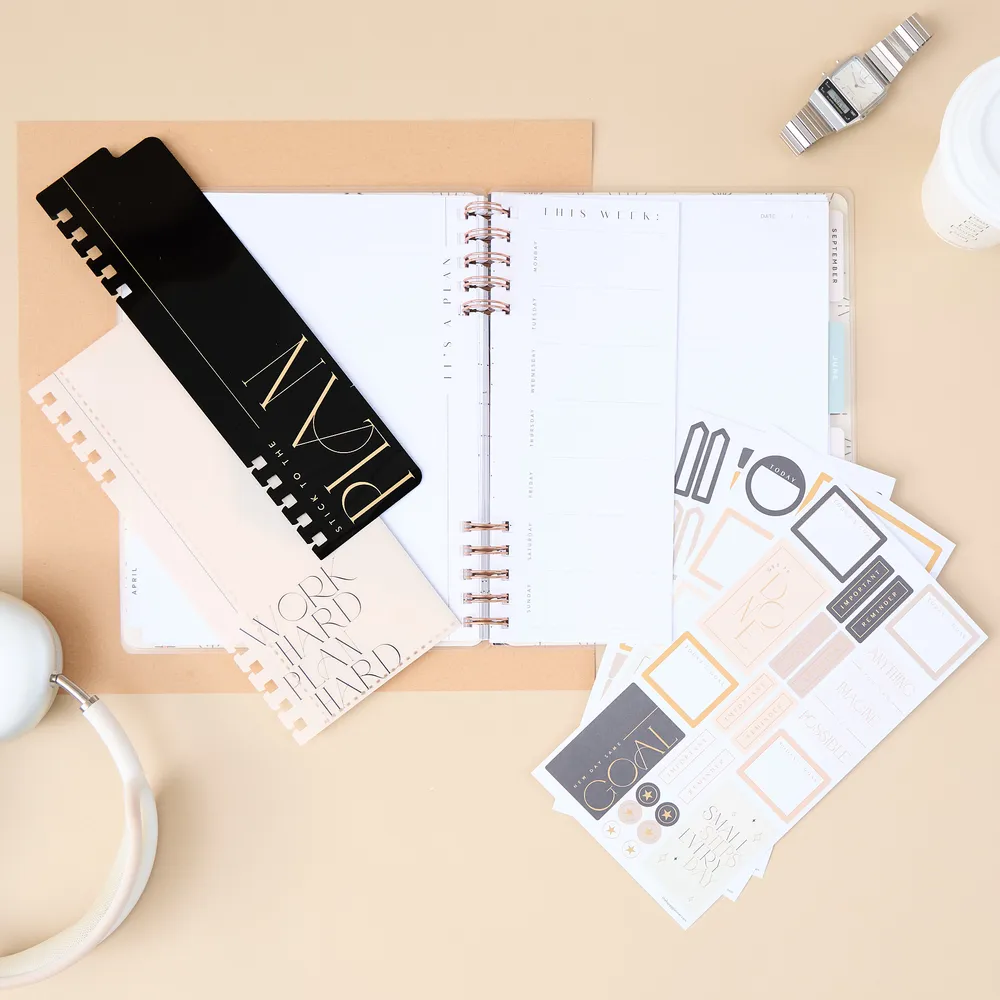 Happy Planner Neutral pack accessoires agenda spirale classic