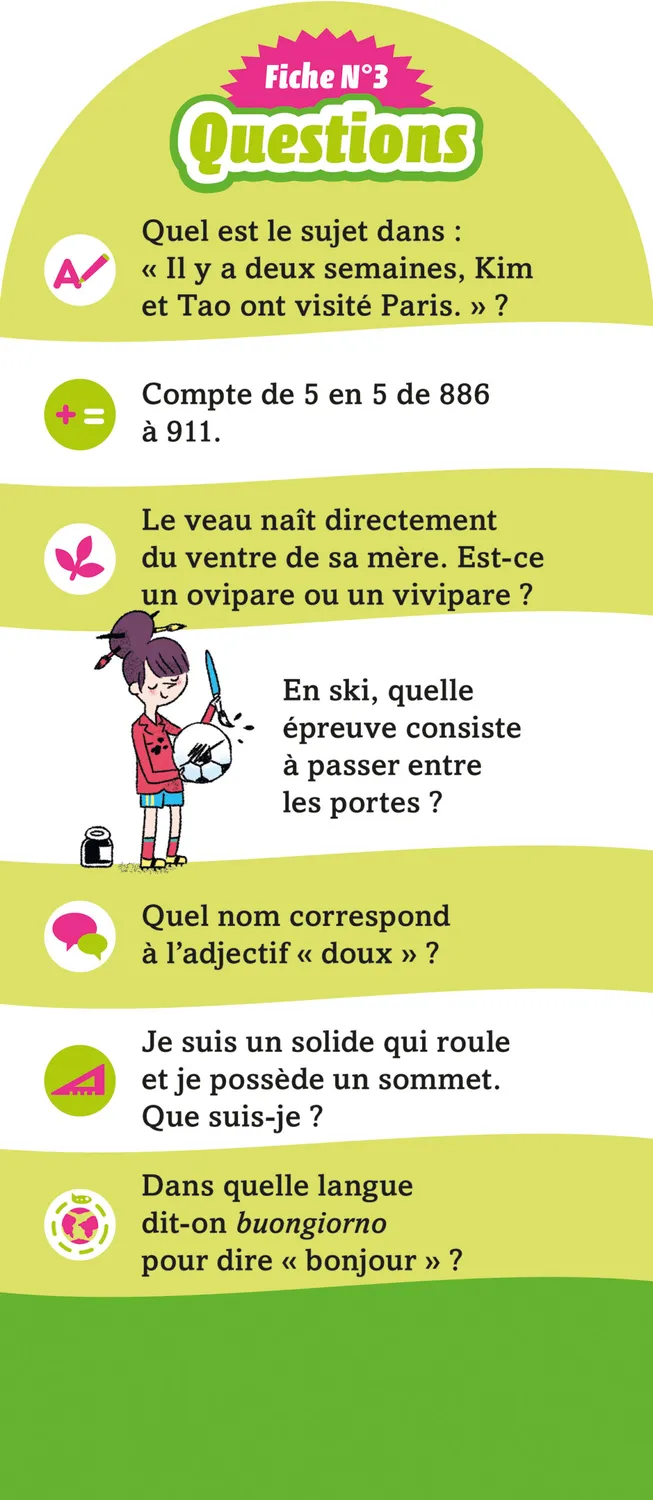 Les Incollables 350 quiz éventail CE2-CM1 8-9 ans