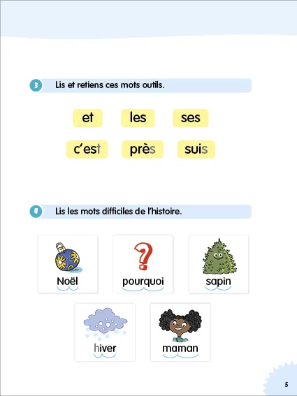 Incollables Premières lectures livre Tome 16 Sapin de Noël Niv 1