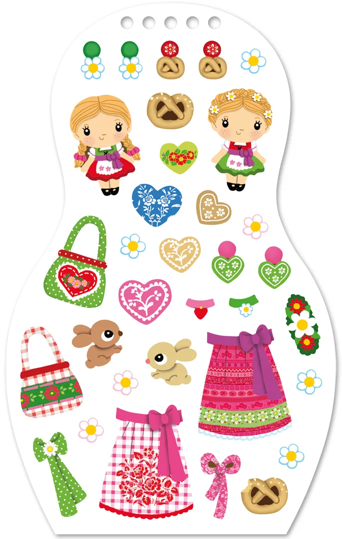 Minimiki Clara en Allemagne carnet créatif stickers