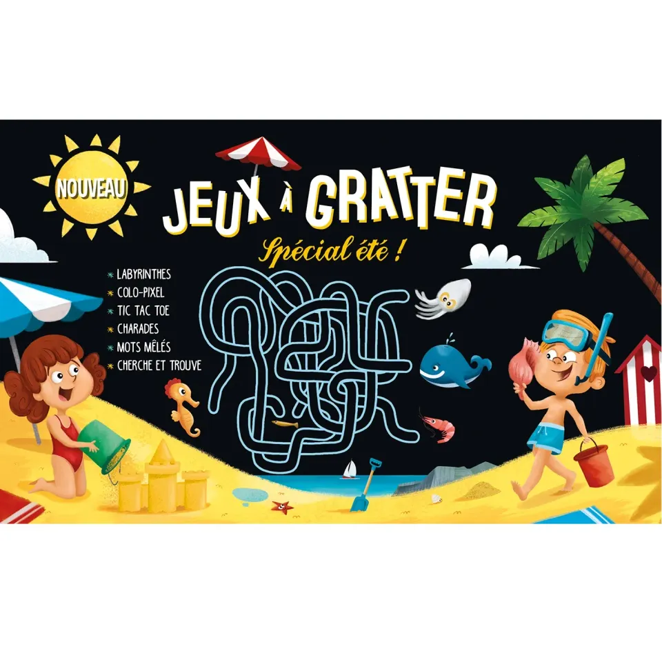Frigobloc Jeux à gratter Spécial été carnet vacances