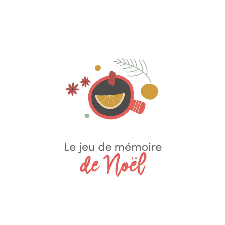 Les Belles Combines Jeu de mémoire de Noël jeu à colorier français