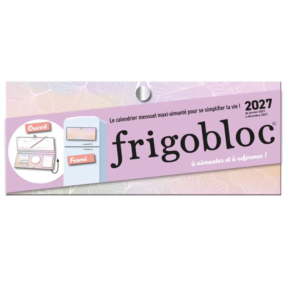 Frigobloc Hebdomadaire à refermer calendrier 2027 famille