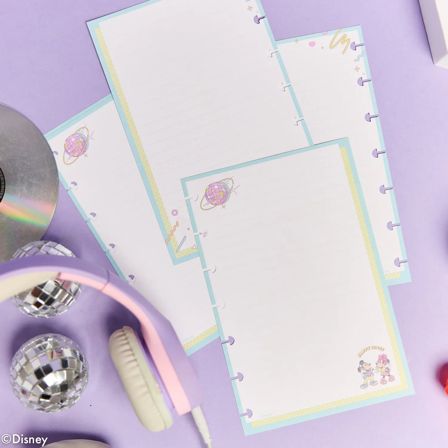 Happy Planner Mickey Retro recharge Mini lignée 40