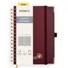 Poprun WH145S carnet quadrillé bordeaux 128 pages bullet