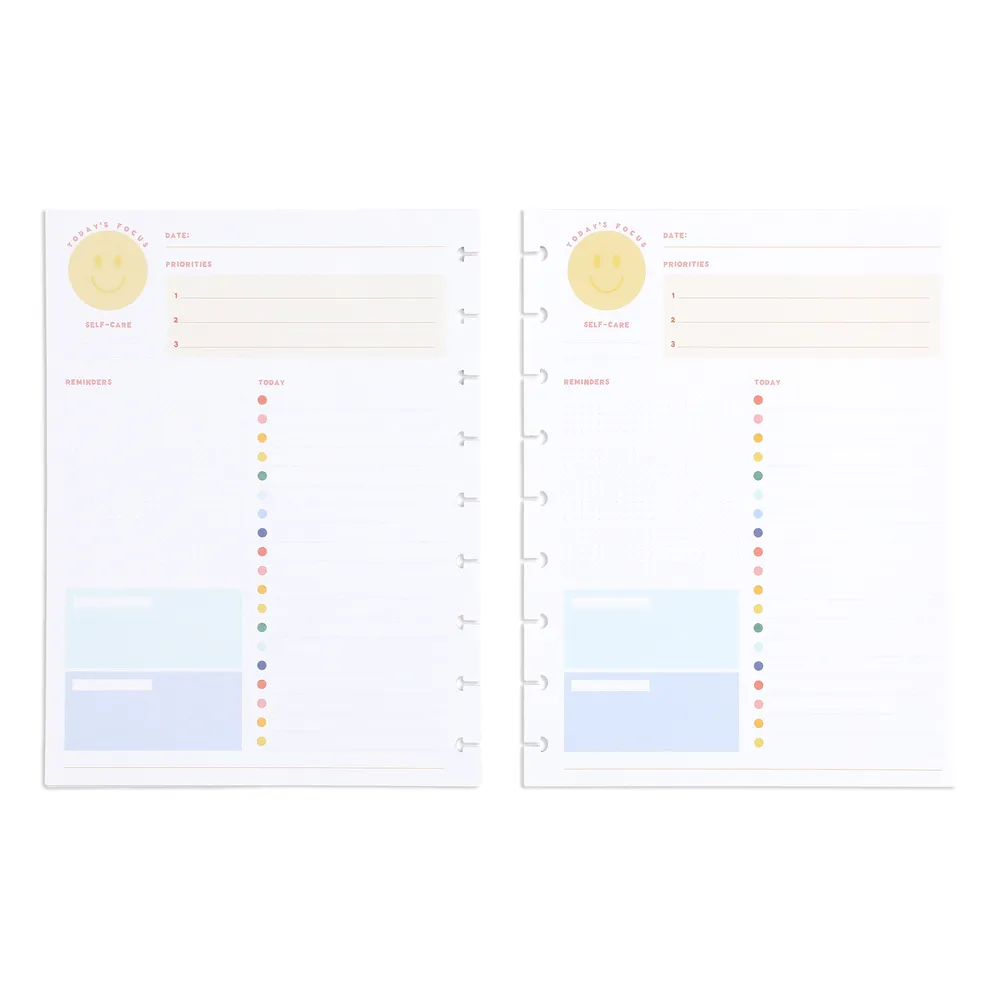 Happy Planner Super Happy recharge dashboard Classic 40 feuilles