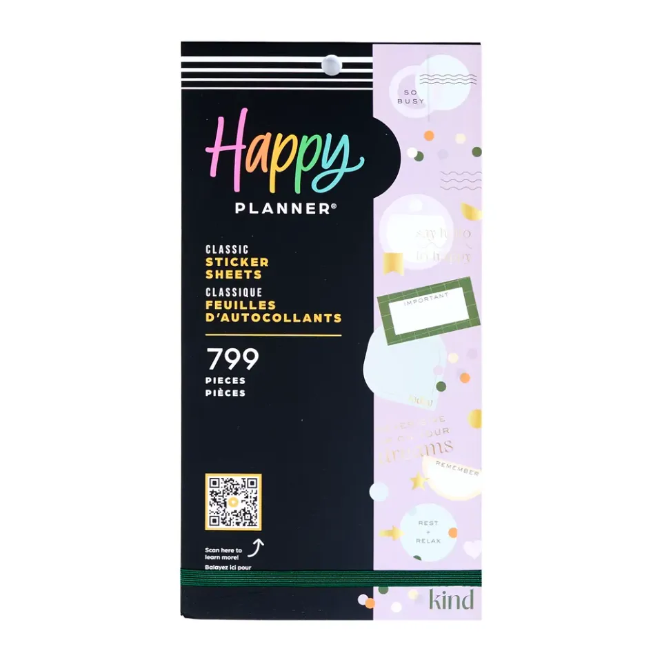 Happy Planner Value Pack Mauve & Moss stickers 799 motifs foil
