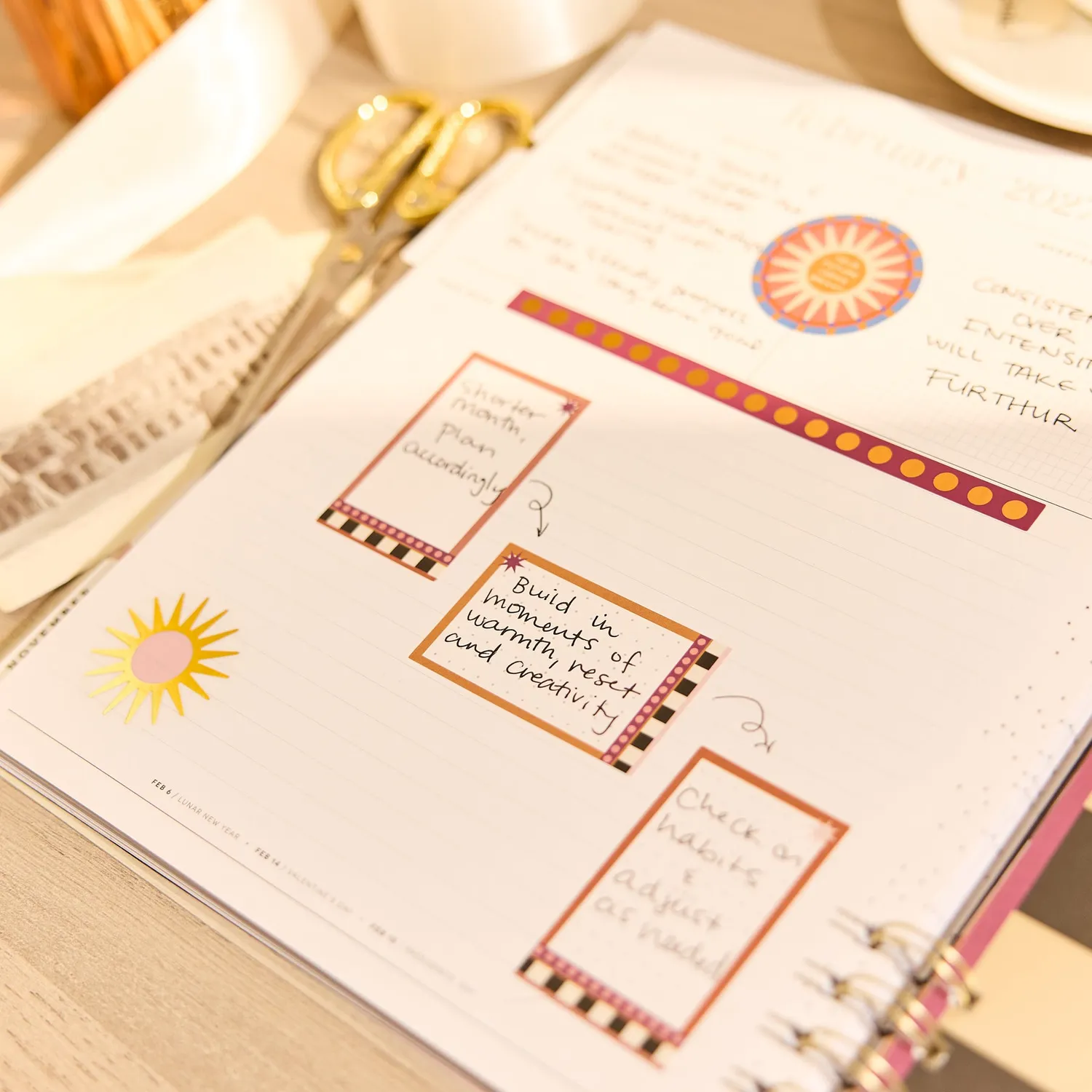 Happy Planner Horizon Lines agenda spiralé Big 2026-2027 dashboard