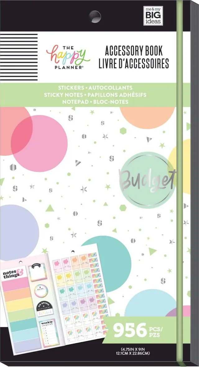 Happy Planner Budget livre accessoires 956 pièces épargne
