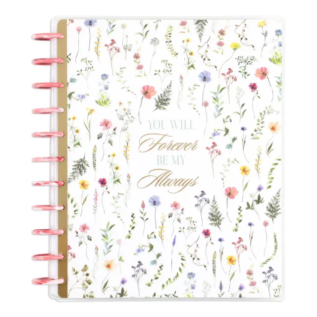 Happy Planner Blooming Romance Wedding agenda Big non daté 12 mois floral