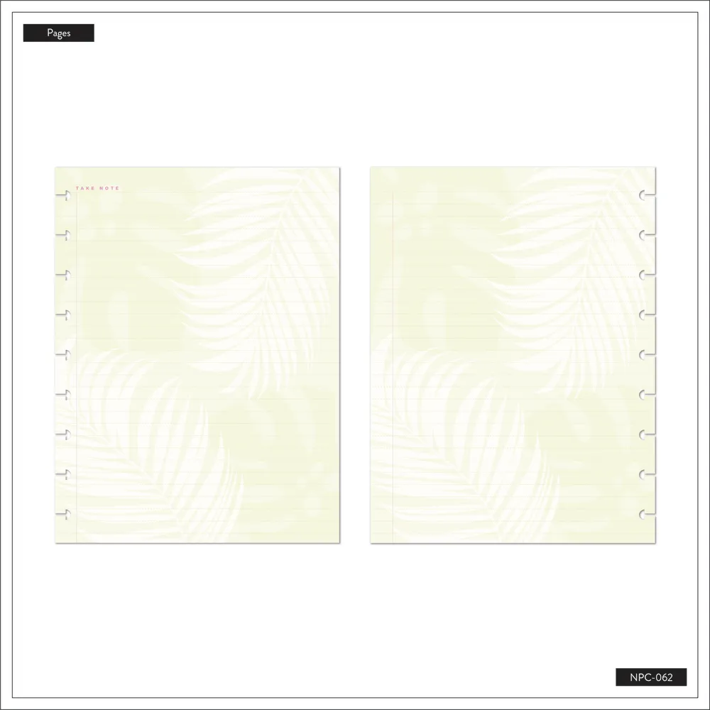 Happy Planner Bold Botanical Classic carnet ligné 60 feuilles