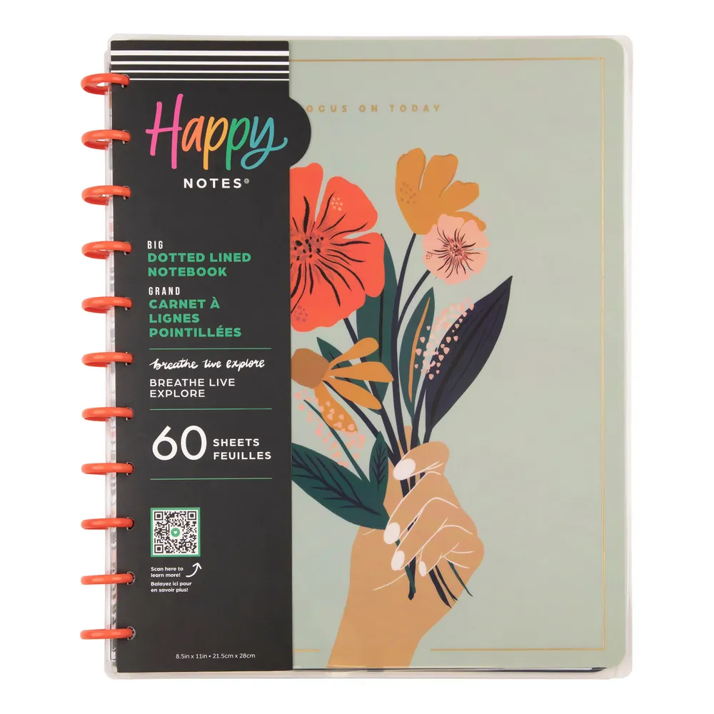 Happy Planner Breathe Live Explore carnet Big pointillé 60
