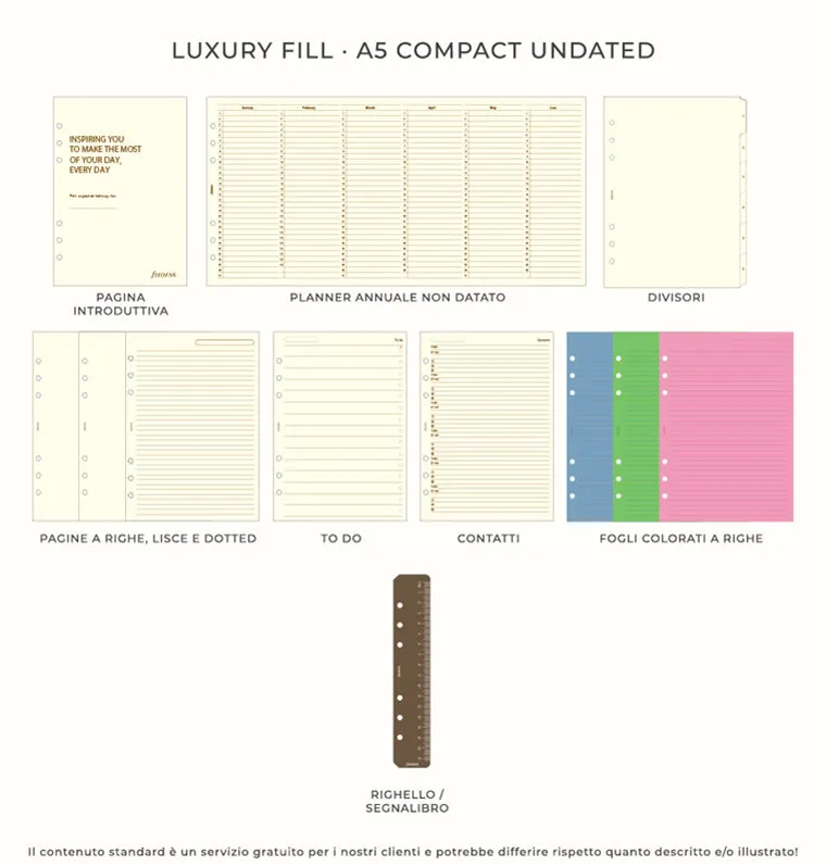 Filofax Heritage organiseur A5 Compact marron cuir