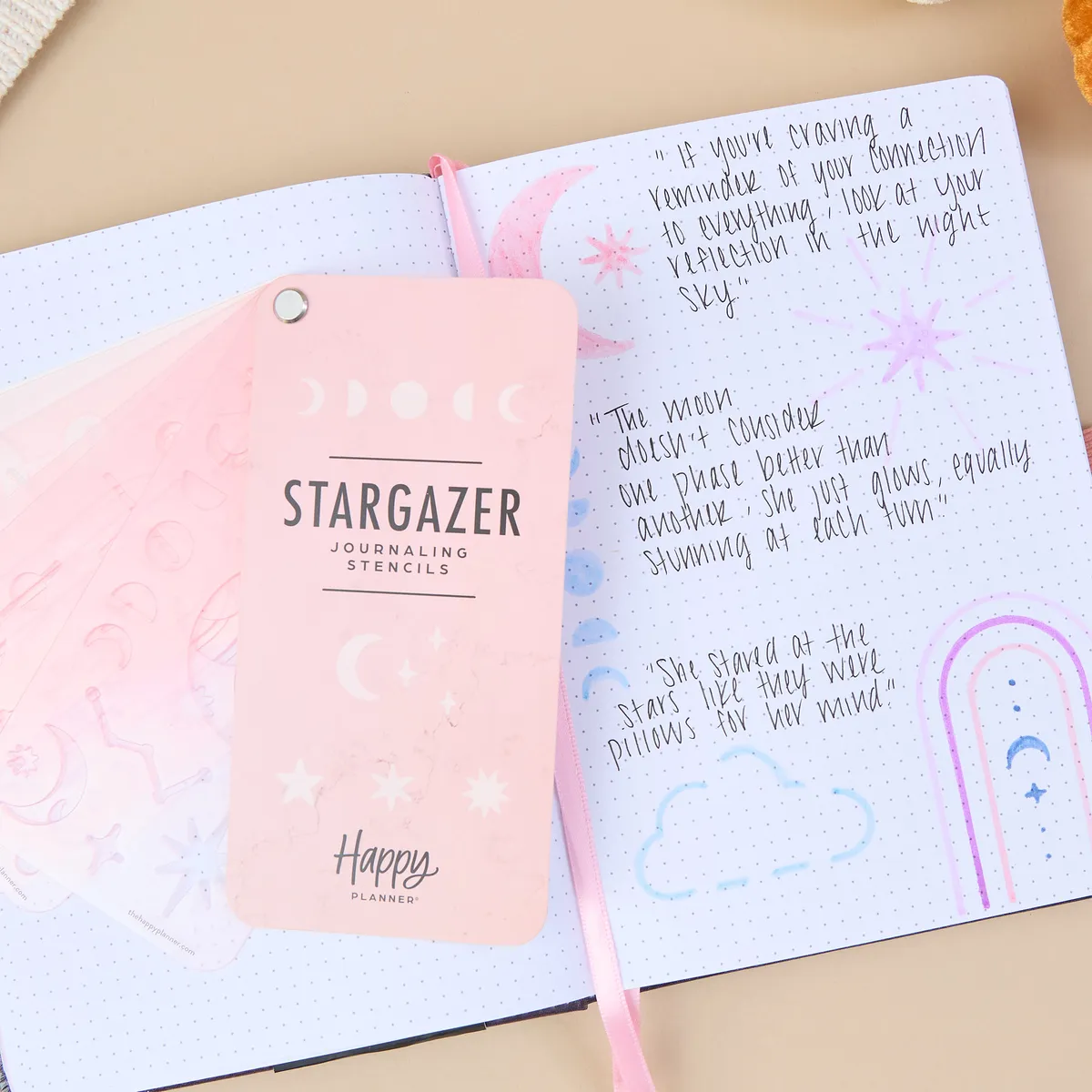 Happy Planner Stargazer pochoirs agenda 5 feuilles ciel