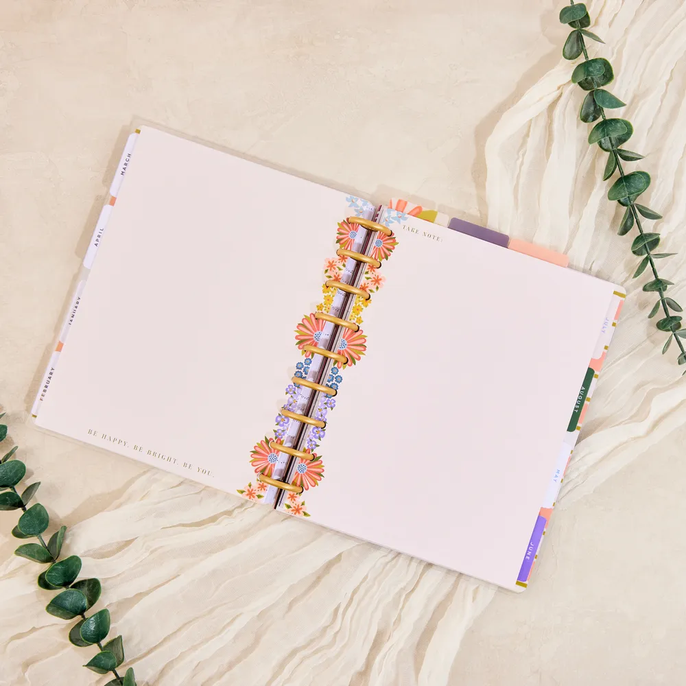 Happy Planner Spring Market recharge classic pointillé ligné 40 feuilles
