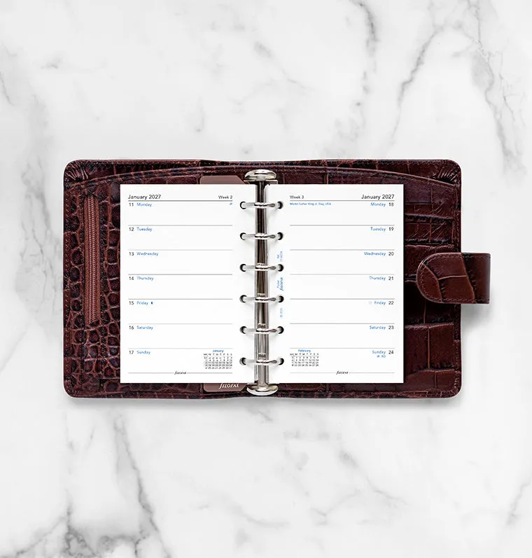 Filofax recharge agenda pocket 2027 semaine 1 page