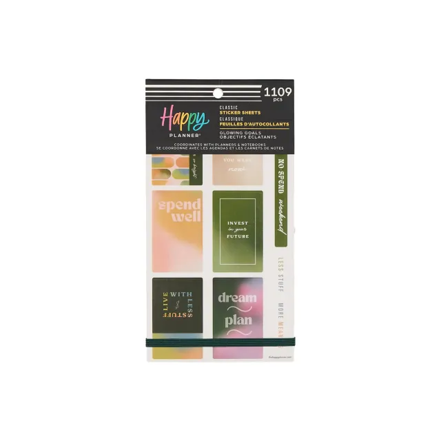 Happy Planner Savvy Budgeter stickers budget 30 feuilles