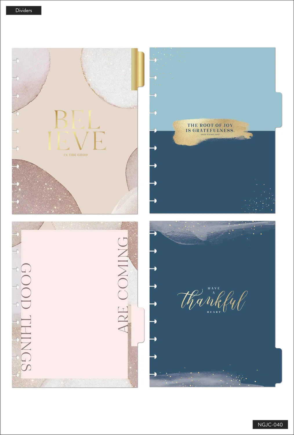 Happy Planner Choose Gratitude Classic journal guidé