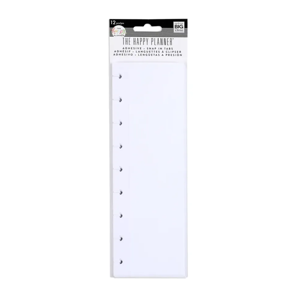 Happy Planner languettes adhésives recharge 12 pièces sticker book