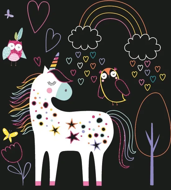 Ma pochette Licornes cartes à gratter et coloriages