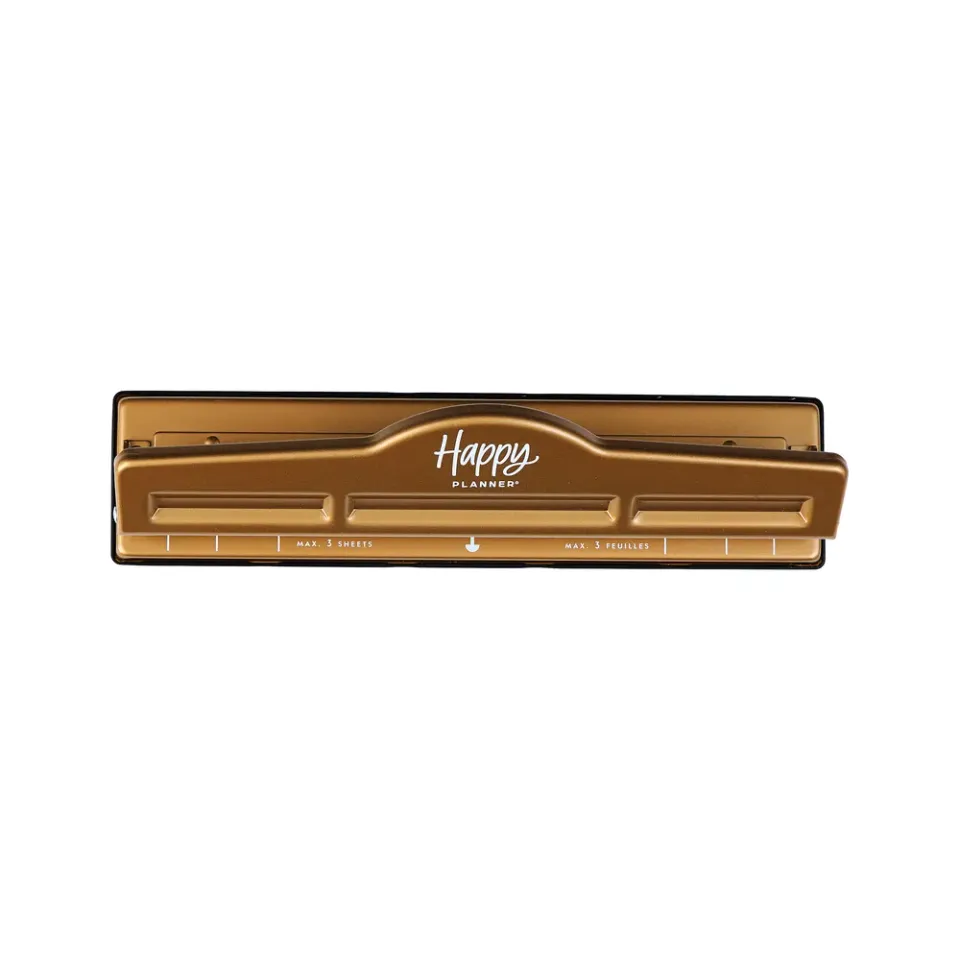 Happy Planner Gold Big perforatrice à anneaux rechargeable