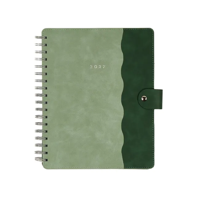 Happy Planner Citrine Sage & Scallop agenda spiral Classic 12 mois