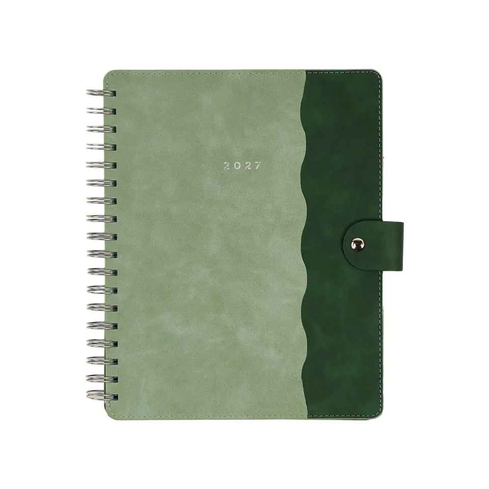Happy Planner Citrine Sage & Scallop agenda spiral Classic 12 mois