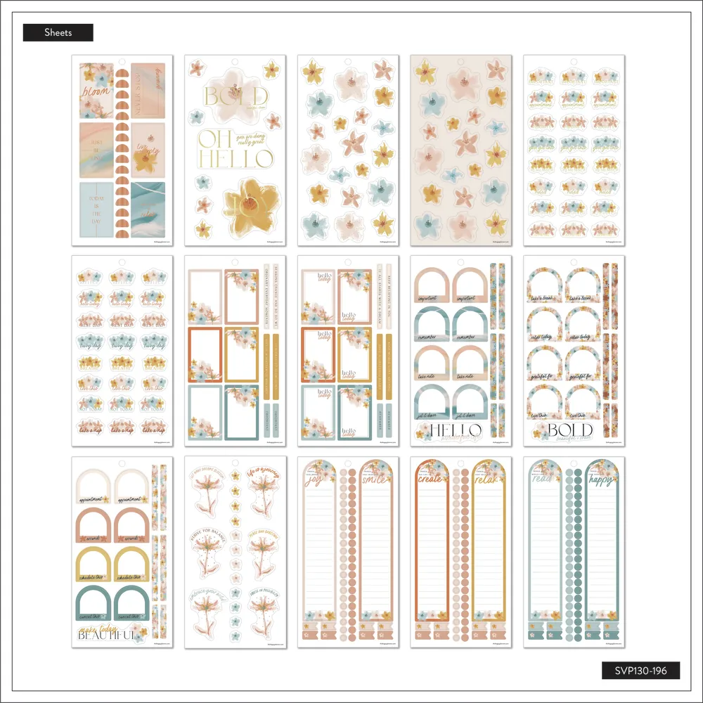 Happy Planner Softly Modern stickers value pack 746
